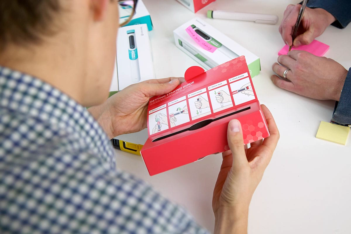 Reviewing carton prototypes