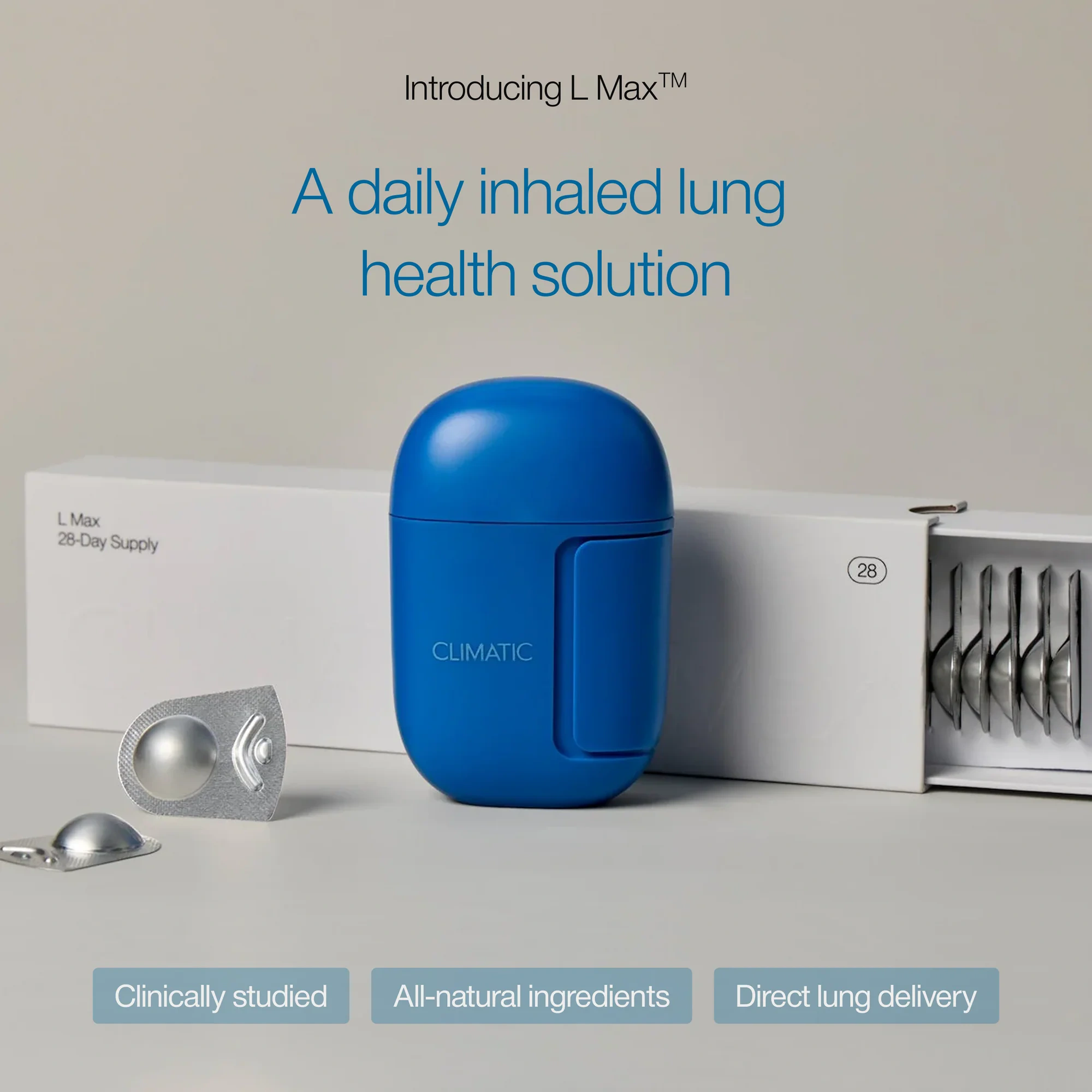 Introducing L Max - a daily inhaled lung health solution