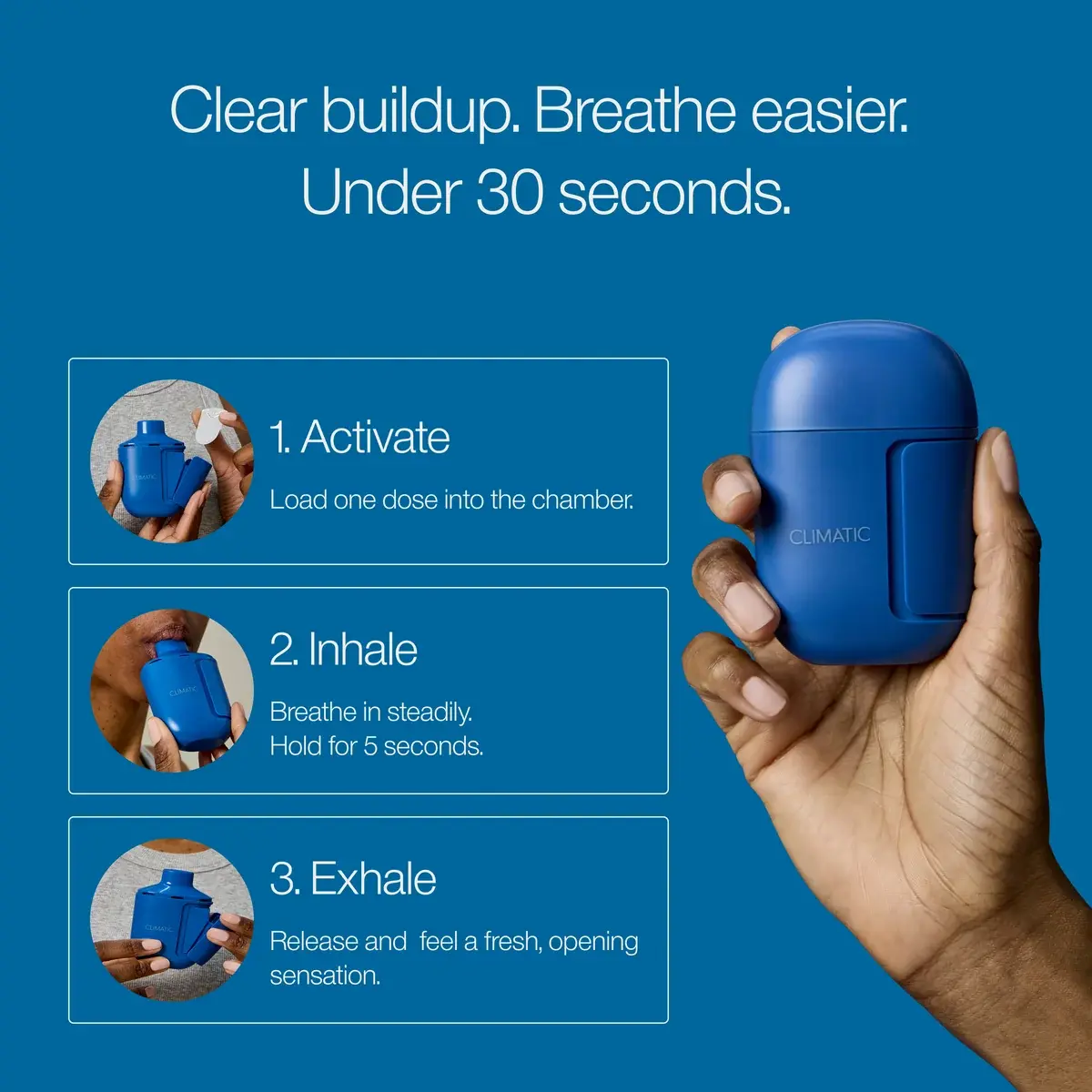 Clear buildup, breathe easier - the three-step daily routine