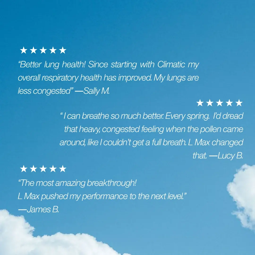 Customer testimonials for L Max