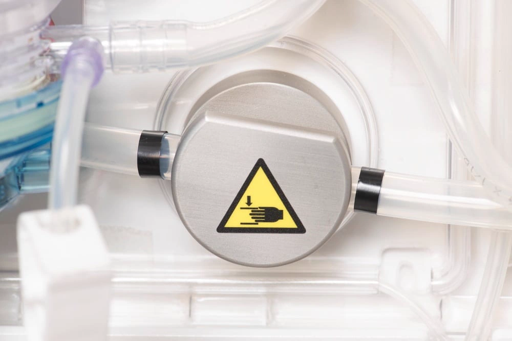 Detail of the fluid circuit connector