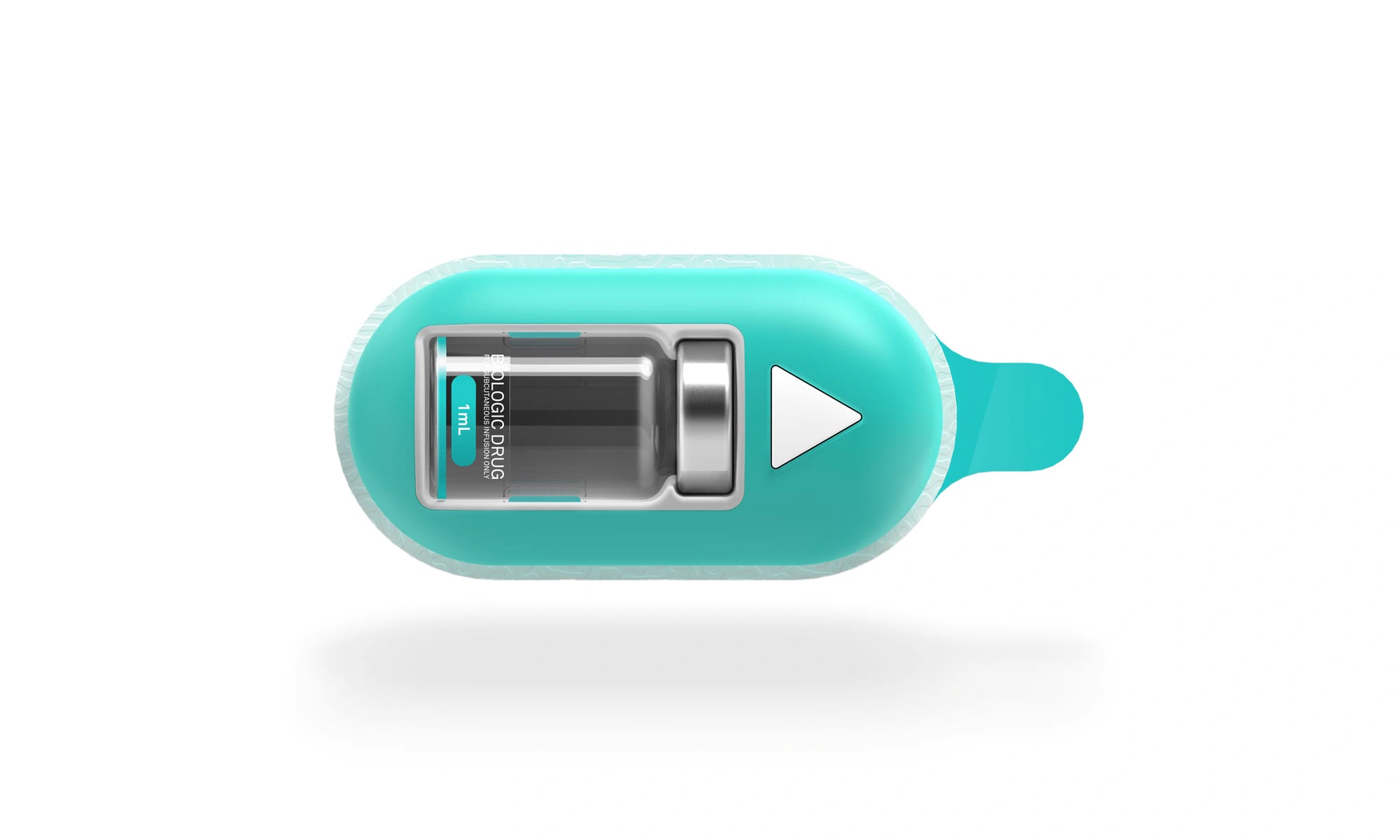 Plug & Play wearable injector in teal